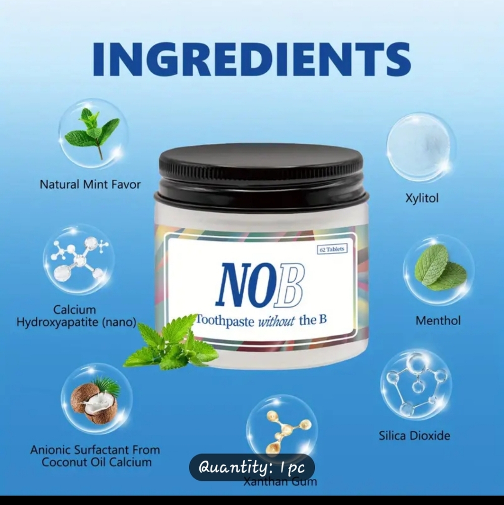 Mint & Coconut Oil Toothpaste Tablets